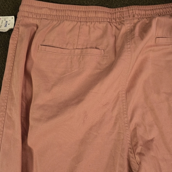 Gap Jogger Pants Women Blush XXL Elastic Waistband Pockets Tassles Athletic New - Picture 12 of 13